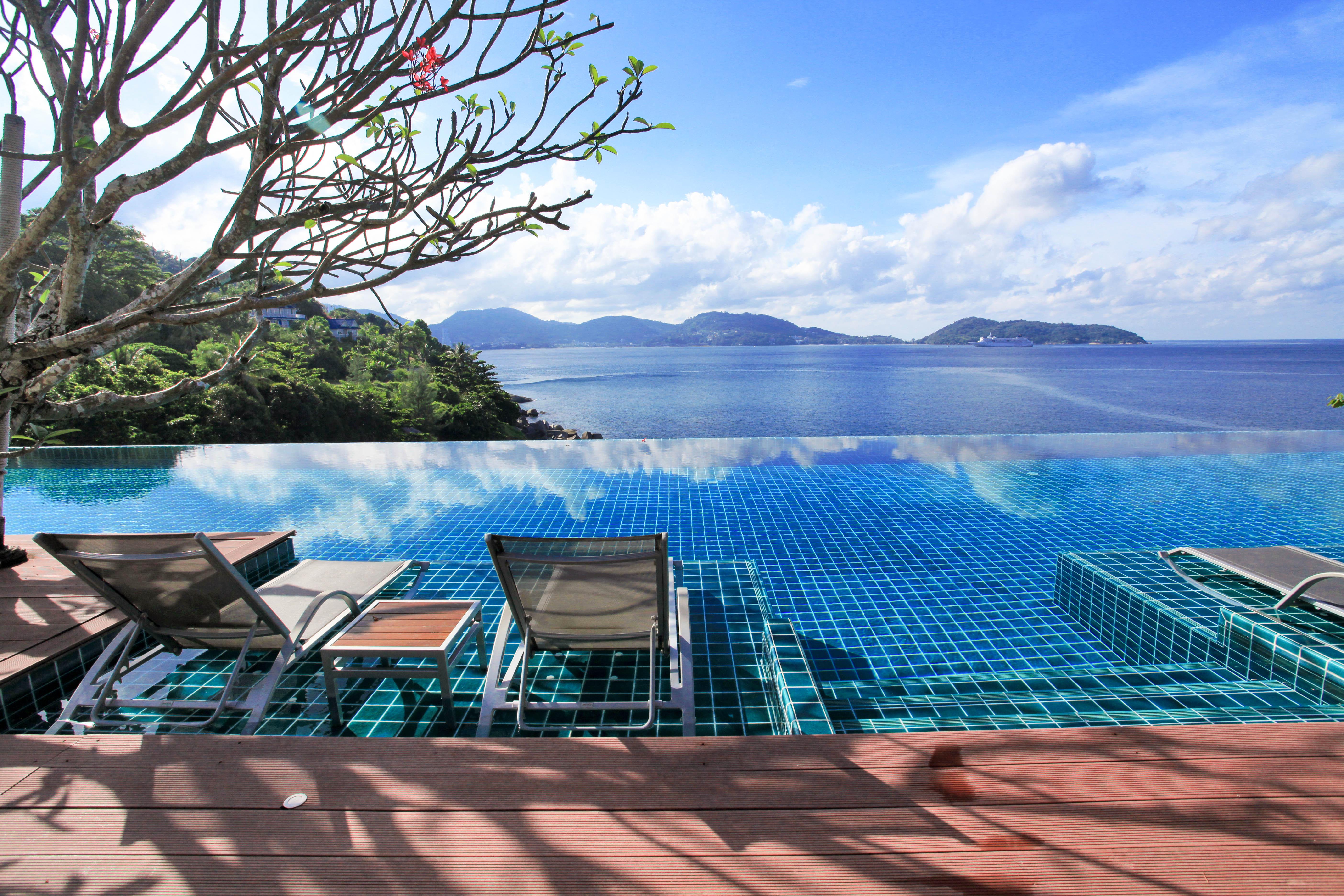 Zenmaya Oceanfront Phuket, Trademark Collection By Wyndham Patong Exterior photo Infinity pool at a resort in Phuket, Thailand